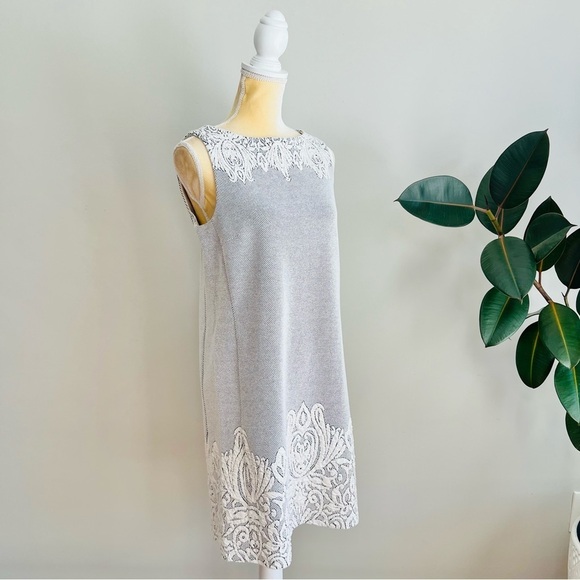 J. McLaughlin sleeveless textured sheath dress - Picture 2 of 9